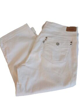 Levi’s White Capri Jeans Women’s 12 VGUC/EUC Classic Summer Denim